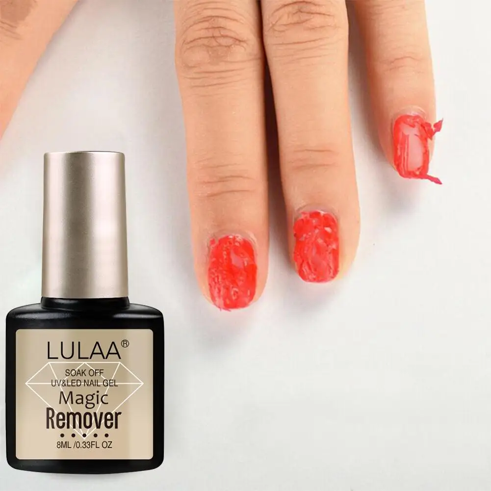 8ml Nail Gel Polish Burst Remover Healthy Fast Soak Permanent Tools Degreaser UV Off Remover Nail Polish Cleaner Gel Innoxi L1M6