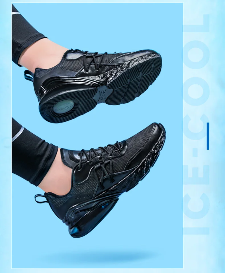 

ONEMIX Men Sneakers Air Cushion Fashion Damping Male Running Shoes Breathable Mesh Durable Athletic Outdoor Lace-up Sports Shoes