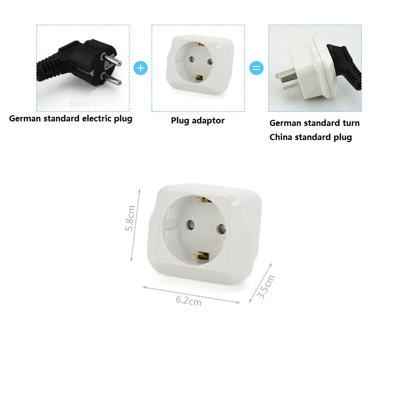Дорожный адаптер питания с вилкой европейского стандарта на китайский