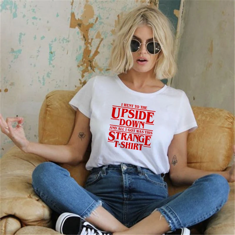 

Stranger Things T Shirt Eleven Women Casual Top Tee Shirts Tshirt T-shirt Female Femme Clothing Harajuku Funny Movie top