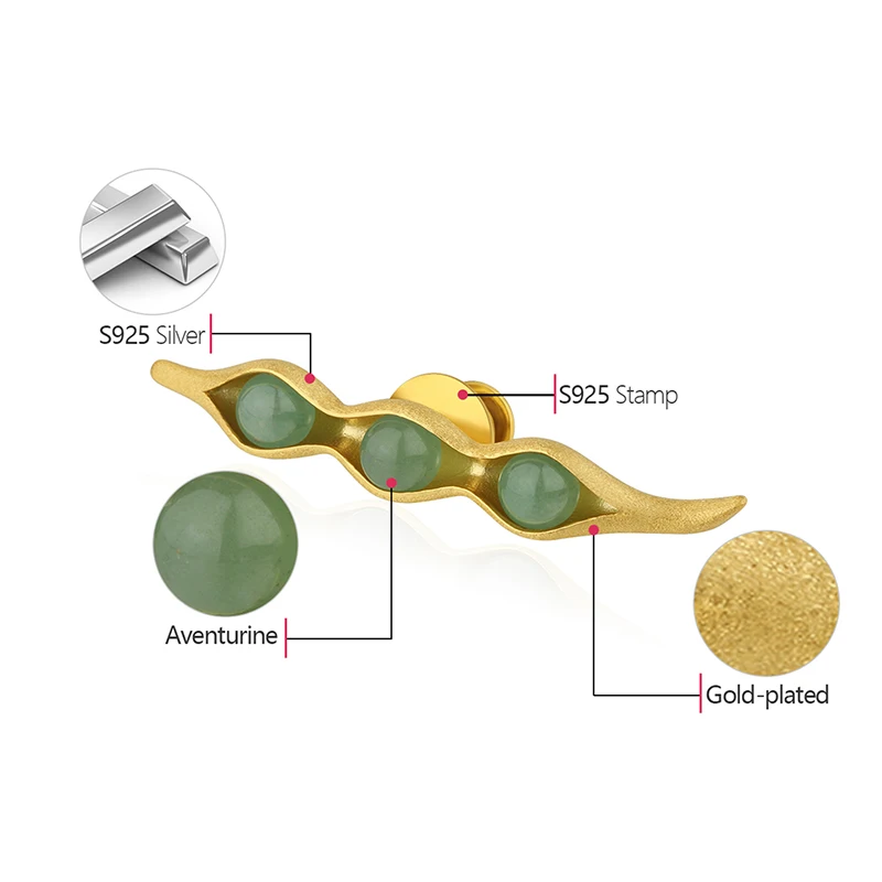 Lotus Fun реальные 925 серебро ручной работы Fine Jewelry натуральный зеленый камни
