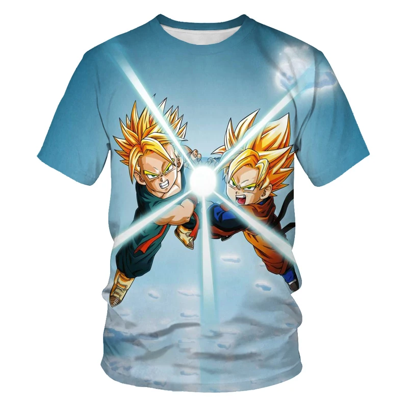 

Japanese anime 3D digital printing T-shirts children's clothes hip-hop boys and girls clothes T-shirts short-sleeved sweatshirts