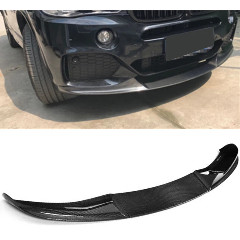 3 шт. углеродного волокна передний бампер спойлер для BMW X5 М Спорт 2014 2018 автомобиль