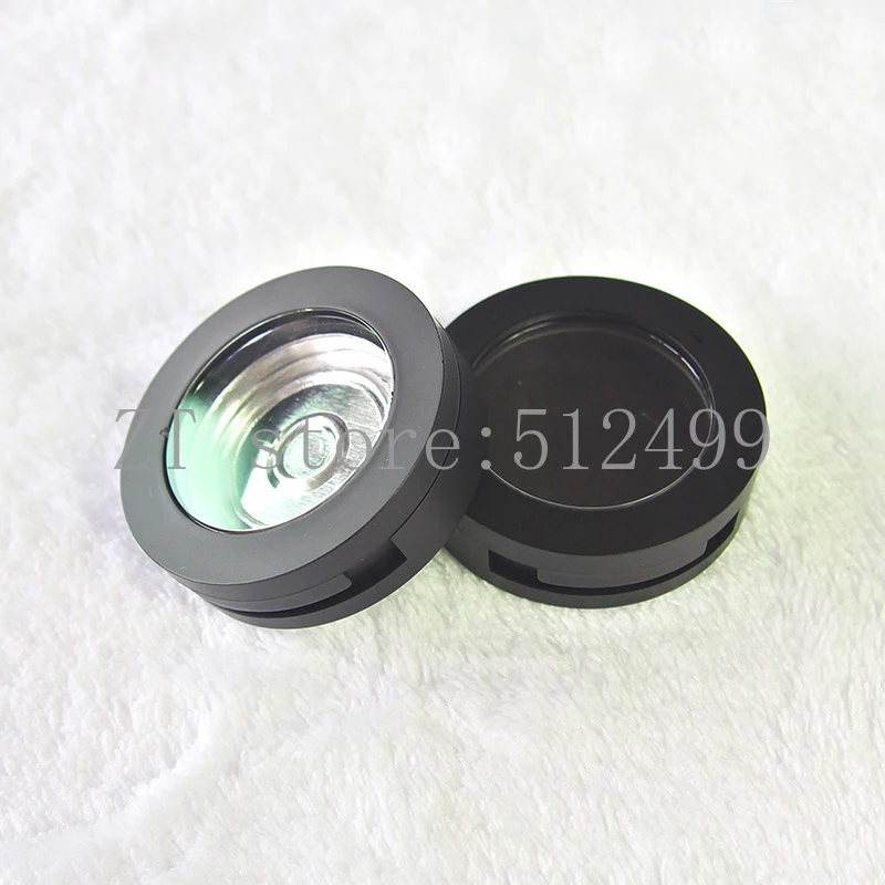 

30pcs/lot Round Double Layer Single Grids Empty Eyeshadow Case Powder Compact Box Lipstick Container Jar Pot with skylight cover