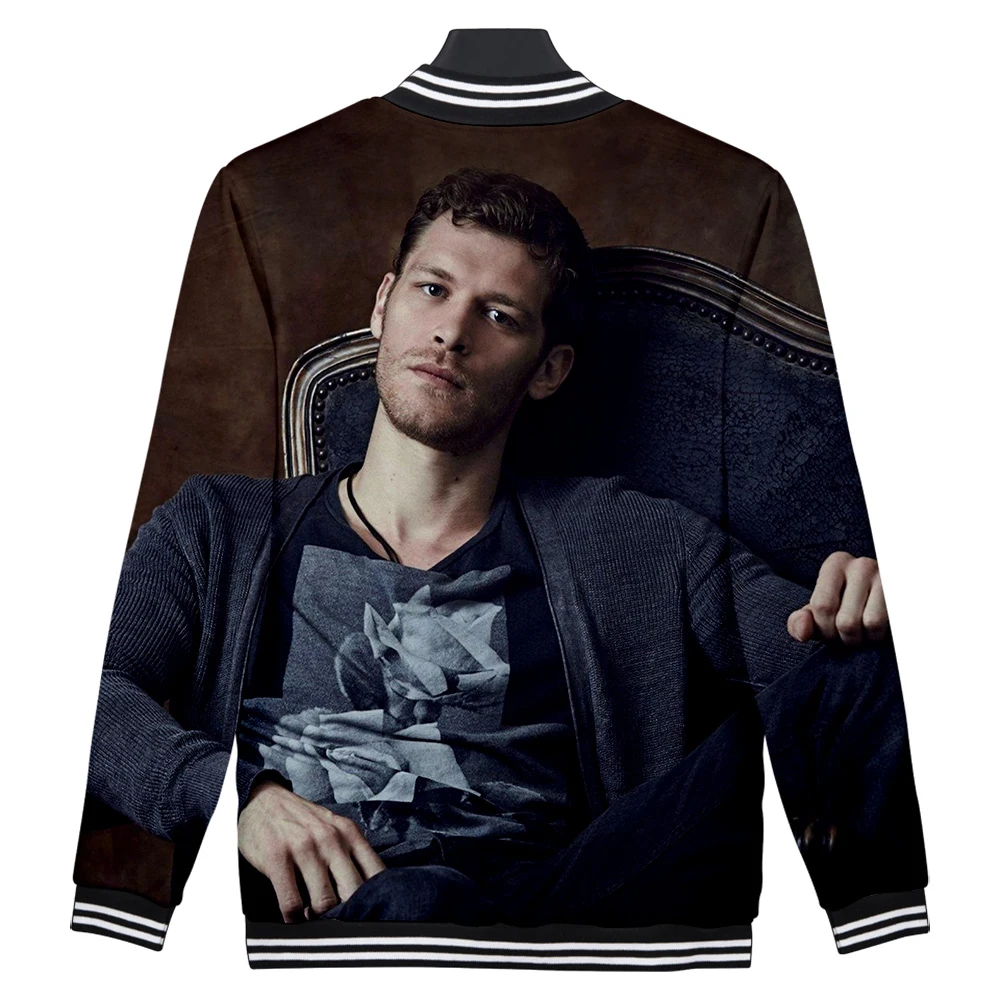 

TV series The Vampire Diaries Niklaus Mikaelson Baseball uniform Men/Womens Casual 3D Baseball Jackets clothes teen coat Jacket