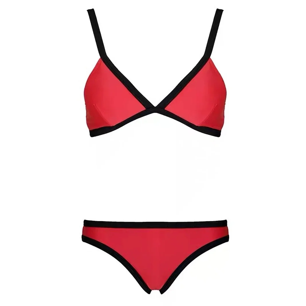 2020 Новый Глубокий V бикини треугольный купальник чашка разноцветные сексуальные