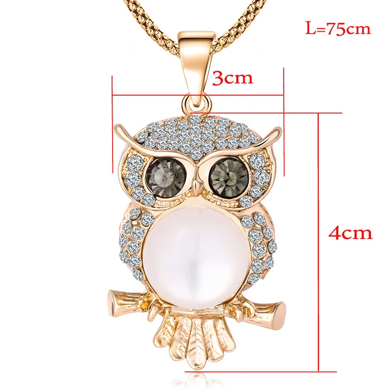 Длинное ожерелье для женщин стразы с кристаллами длинное свитера цепочка SNE190328