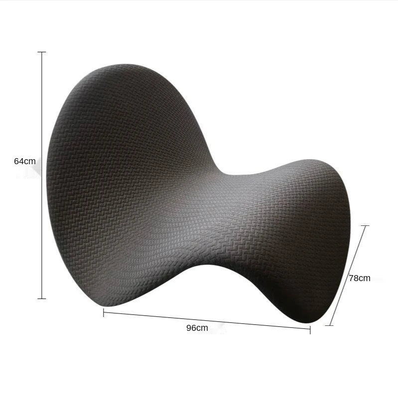 Скандинавский дизайн Реплика Одноместный язычок ленивый Штабелируемый стул