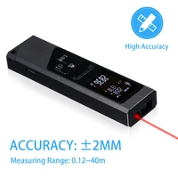 40m handheld laser rangefinder aluminium alloy digital mini distance measuring meter usb charging space measurement device