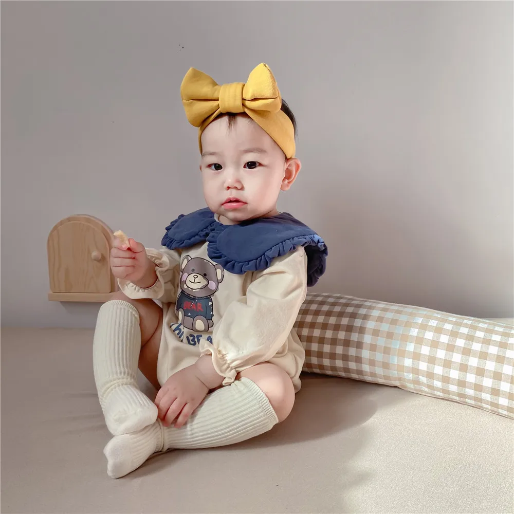 

Infant Bodysuit Casual Hoodies Overalls for Children Tops Outwear Korea Style Baby Boy Romper Spring Fall Soft Breathable Cotton