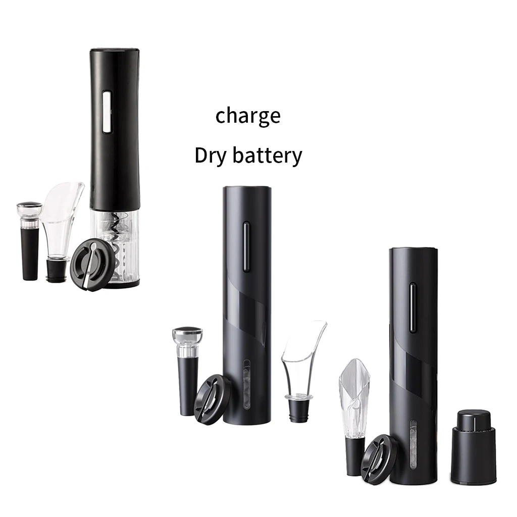 

Stainless Steel Wine Stopper Pourer Electric Wine Corks Bottle Opener Bar