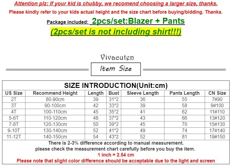 

Children Formal Suits Set Kids Solid Blazer Pants 2pcs Clothing Set Spring Autumn Fashion Boys Performance Wedding Party Costume