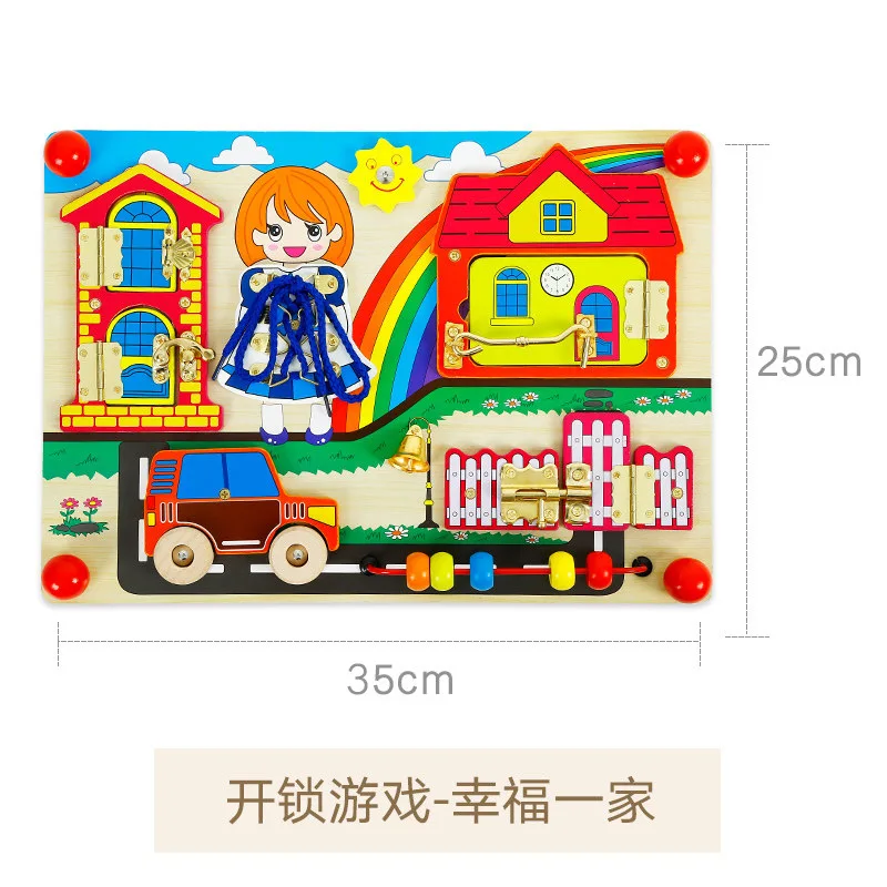 Бизиборды для детей развивающая игра Монтессори Деревянные игрушки малыша