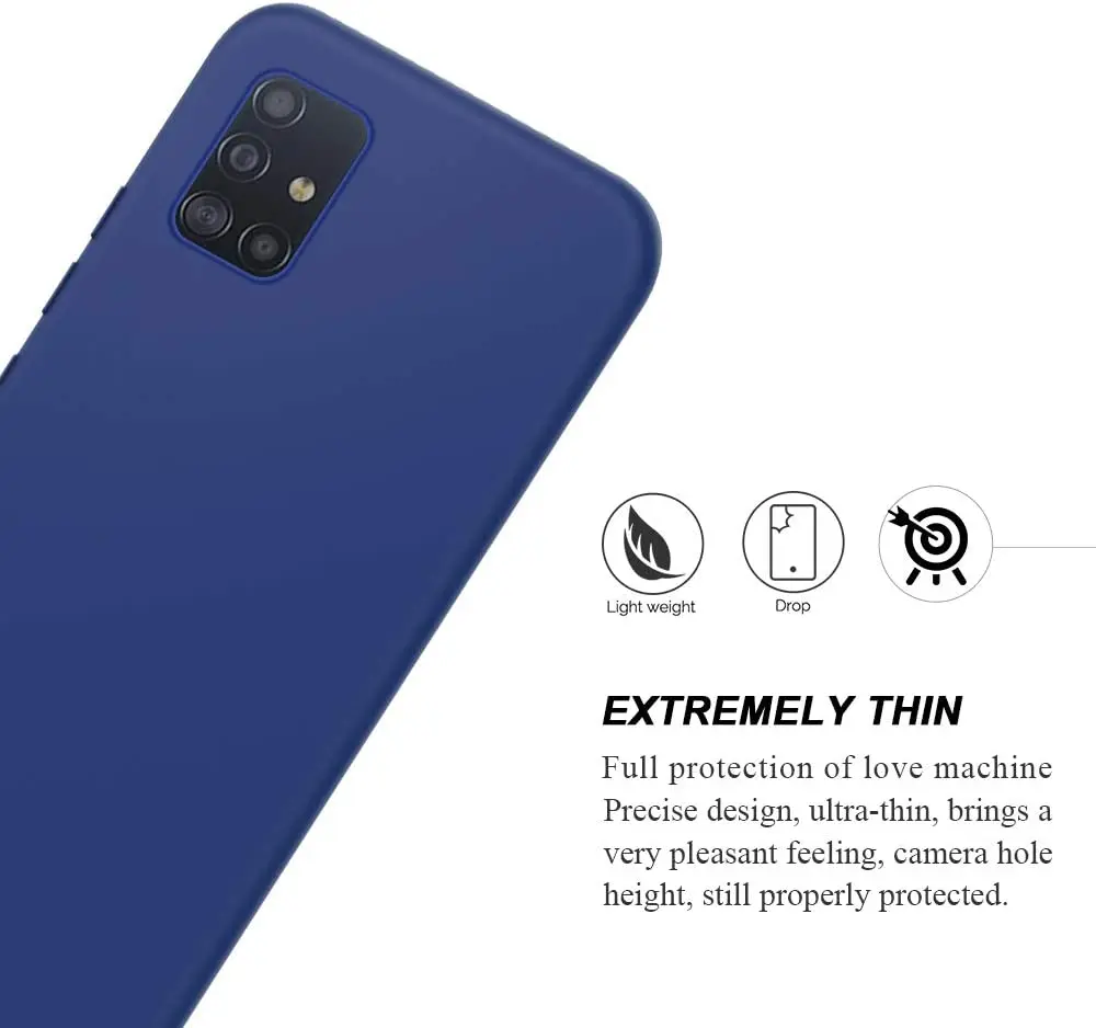 Силиконовый чехол для Samsung Galaxy A51 A71 A01 A11 A21 A31 A41 M11 M21 S10 Lite S20 Ultra Note 10 Plus S10e мягкий