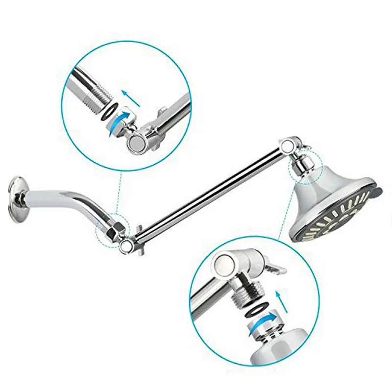 Регулируемая настенная насадка для душа разбрызгиватель удлинитель держатель