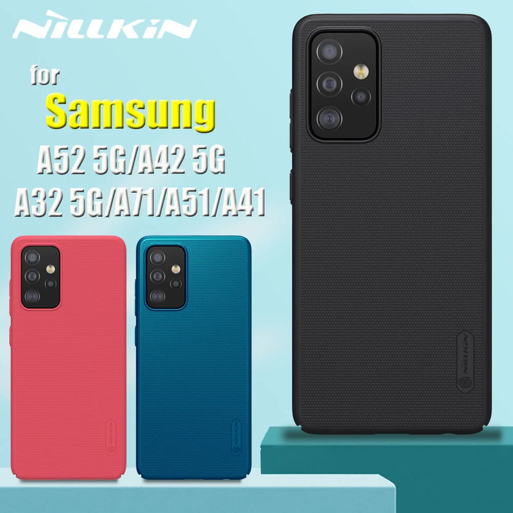 Для Samsung Galaxy A72 A52 A42 A32 A12 5G A71 A51 A41 M62 F62 4G защитный чехол с матовой поверхностью Nillkin