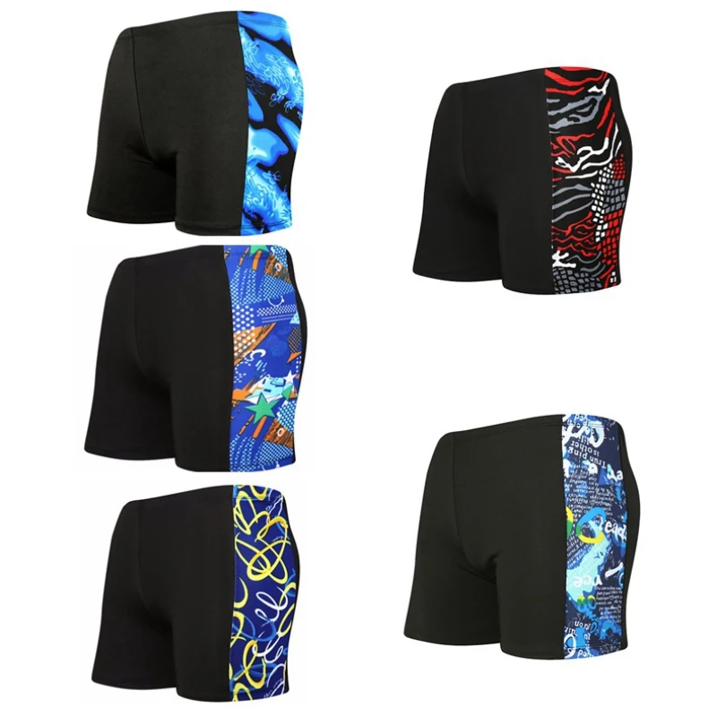 Men's Quick-drying Swim Shorts Boxer Trunks Beach Pool Home Leisure Swim Trunks
