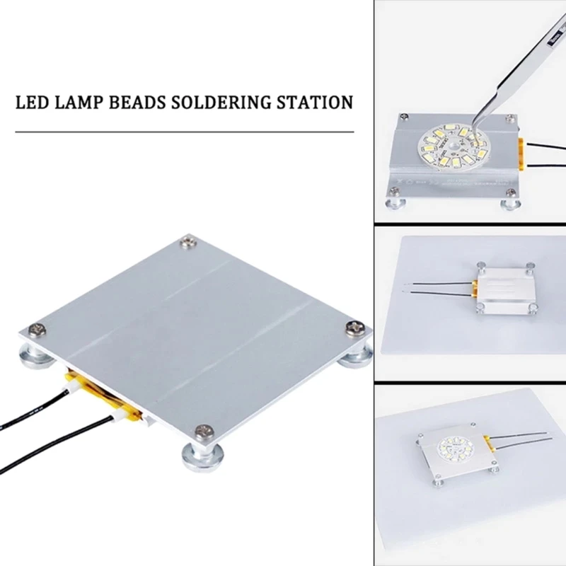 

70*70mm LED Lamp Remover BGA Demolition Chip Welding Soldering Station Aluminum PTC Heating Plate 300W 260 Degree
