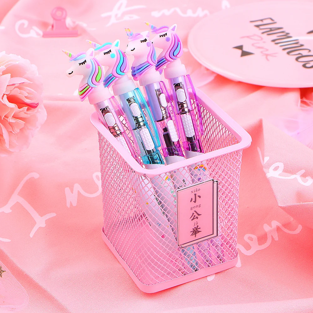 Оригинальная мультяшная ручка милая светящаяся шариковая 0 5 мм инструмент для