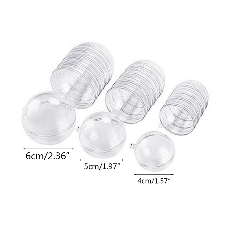 

30 pcs plastic hollow ball Christmas hollow ball decoration ball shopping mall sky window transparent ball candy packaging box