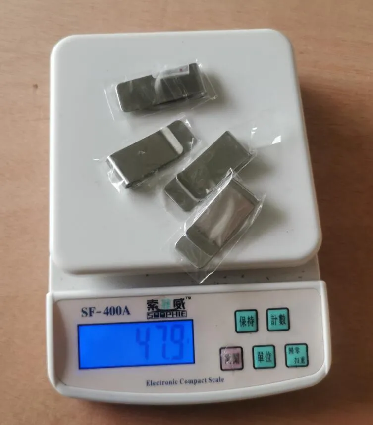 

new Stainless Steel ID Card Folder Double Sided Wallet Holder Slim Money Clip geld klipp Wallet Clip Men Cash Wallet