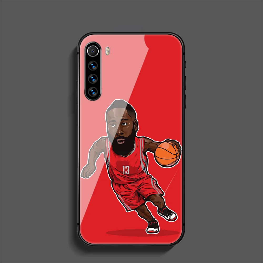 

James Harden basktball 13 Phone Tempered Glass Case Cover For Xiaomi Redmi Note 7 7A 8 8T 9 9S 9A 10 K20 K30 Pro Ultra Cover 3D