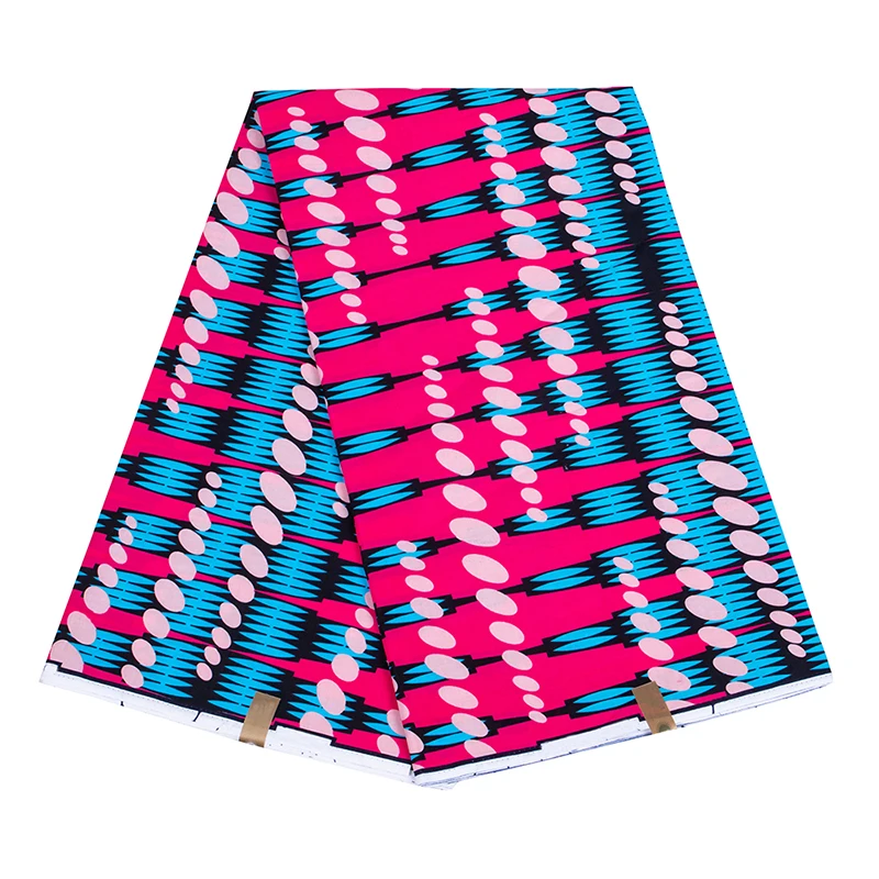 

African Wax Print Fabric 100% Cotton High Quality Fabric African Wax Tissue for Dresses 6yard