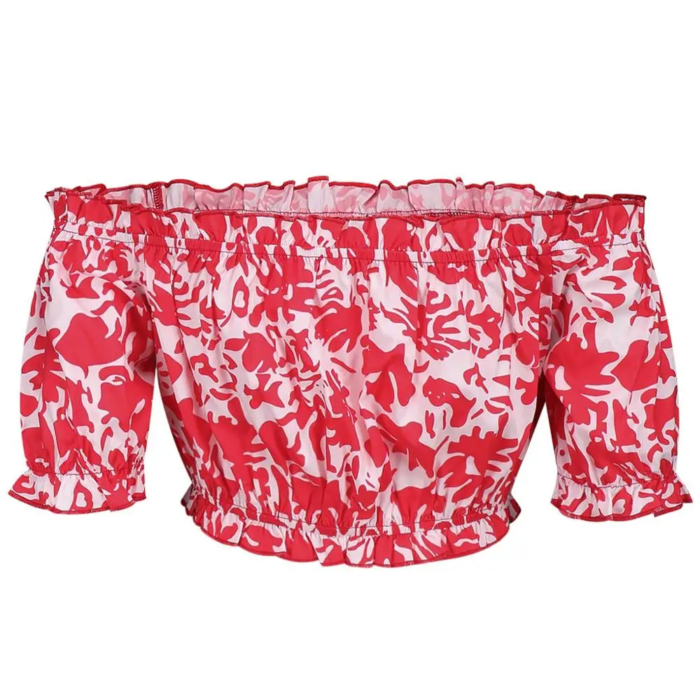 Женский летний Повседневный Топ с цветочным принтом|Майки| |