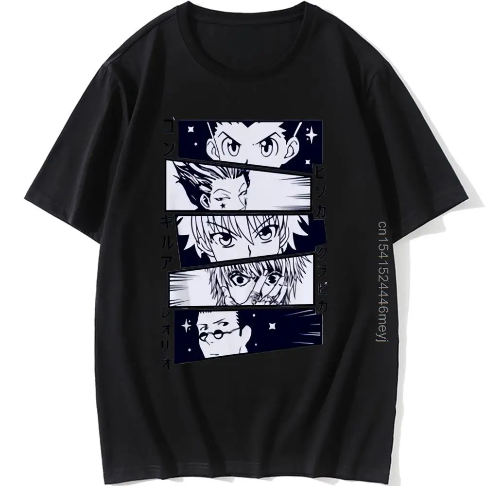 

Unique Hunter X Hunter Kurapika Funny Men's T-shirt Killua Zoldyck Print Harajuku Tshirt Unisex Tops Tees Oversized Short