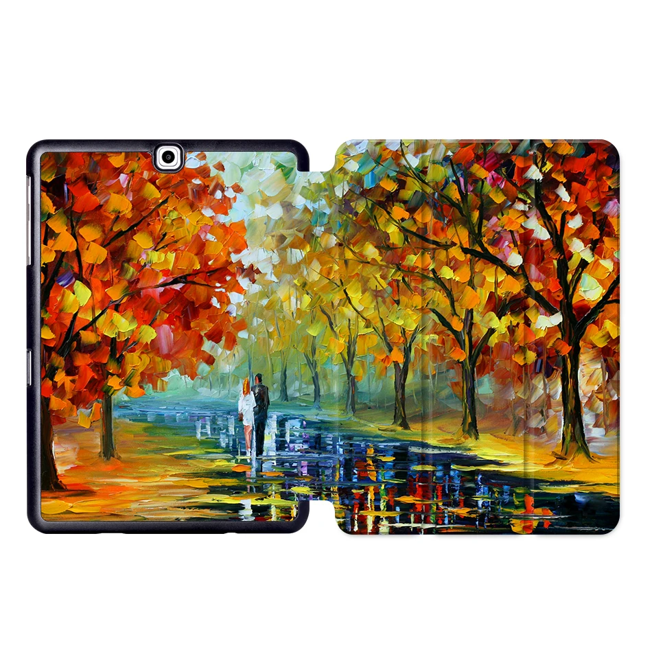 SS07 MTT чехол для планшета с масляным рисунком для samsung Galaxy S2 9,7 ''SM-T810 T813 T815 T819 складной магнитный защитный чехол из искусственной кожи с подставкой - Цвет: SS07