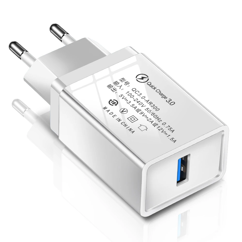 Suhach Quick Charge 3,0 USB зарядное устройство QC 3,0 QC Turbo Быстрая зарядка EU дорожное настенное зарядное устройство для мобильного телефона Xiaomi Mi 9 huawei P30