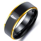 8 мм обувь для косплея по аниме атака на Титанов, черныйсеребристыйКольца из нержавейки Wings Of флаг свободы кольца для Для мужчин Для женщин Для мужчин ювелирные изделия любителей аниме