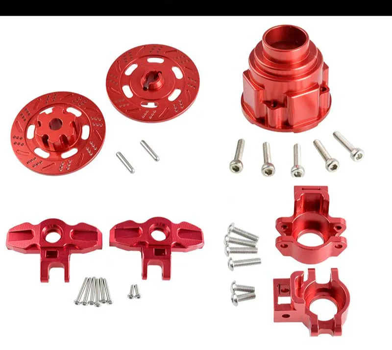 

2PCS 1/7 udr Truck 85076-4 Steering Hub Carrier/Rear Axle Mount/Differential Cover Shell/Brake Disc for RC Cars Upgrade Parts