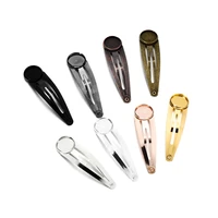 10pcs classic 9 colors copper hairpin hair clips base setting cabochon cameo base for diy jewelry making base accessories