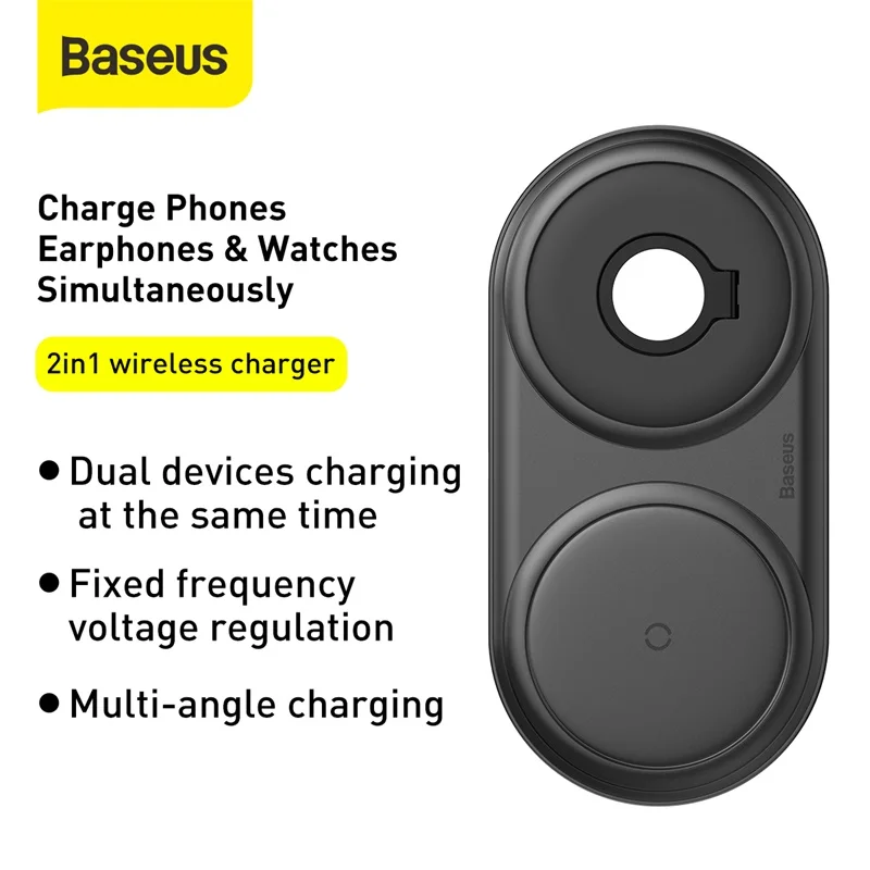baseus fast wireless charger pad for apple watch 5 4 3 10w qi wireless charging for airpods pro removable wireless phone charger free global shipping