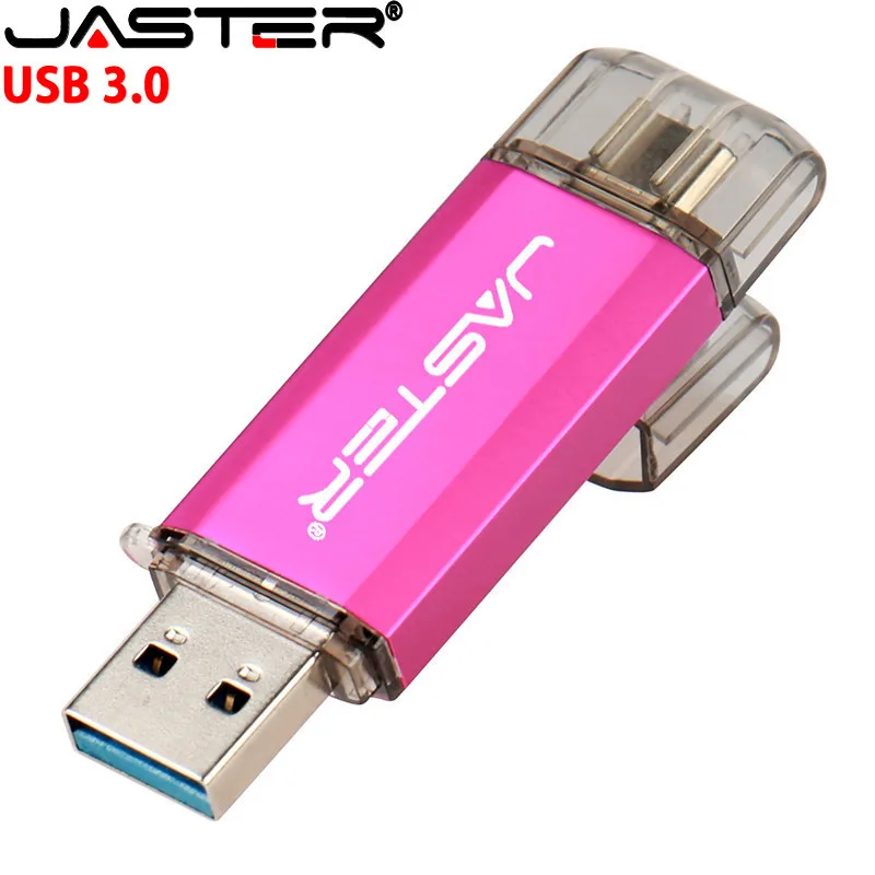 Флэш-накопитель JASTER OTG Usb Type-C USB флешка на 128 ГБ 64 32 16 флеш-накопитель 3 0 | Компьютеры