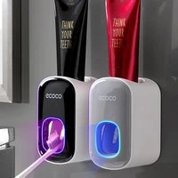 wall mounted toothpaste dispenser dust proof toothpaste squeezer lazy dispenser household items bathroom accessories sets