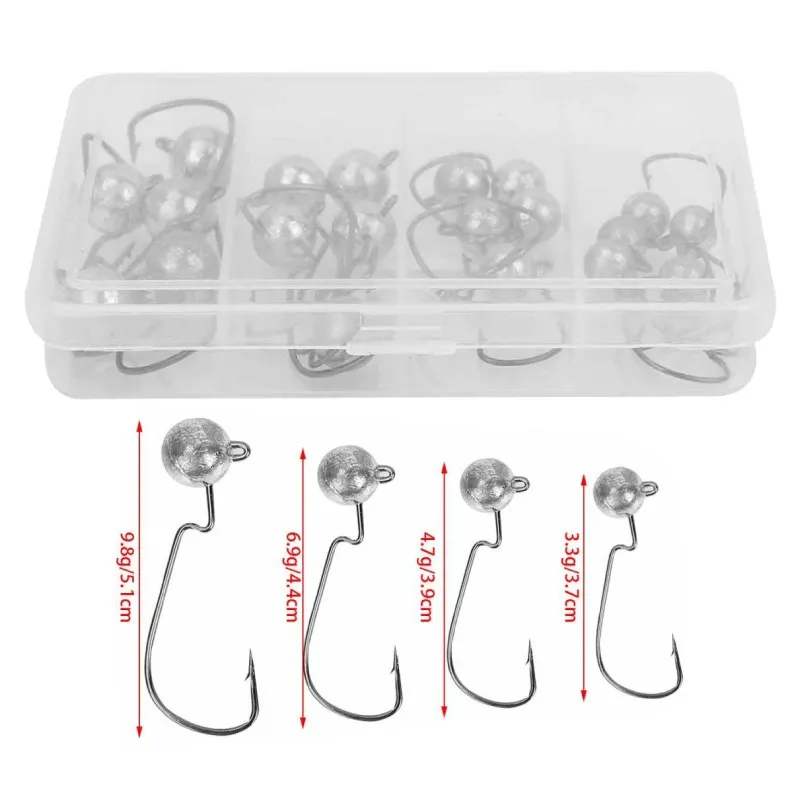 20 шт./кор. металлический рыболовный крючок прочный Сверхлегкий Карп Рыбалка Lead Jig