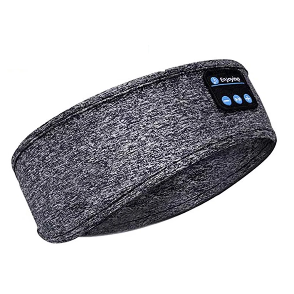 

Bluetooth Sleeping Headphones Sports Headband Thin Soft Elastic Comfortable Wireless Music Earphones Eye Mask for Side Sleeper