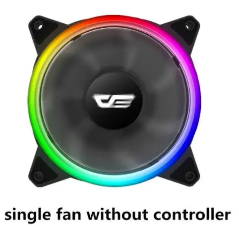 1 fan Darkflash DR12-pro aura синхронизирующий компьютер чехол Вентилятор охлаждения RGB регулируемый светодиодный 120 мм ИК пульт дистанционного управления охладитель для компьютера RGB чехол вентилятор светильник - Цвет лезвия: 1 fan