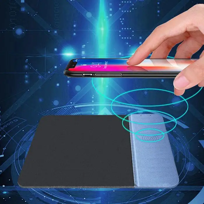 Беспроводное зарядное устройство для мобильного телефона Qi заряжающая мышь