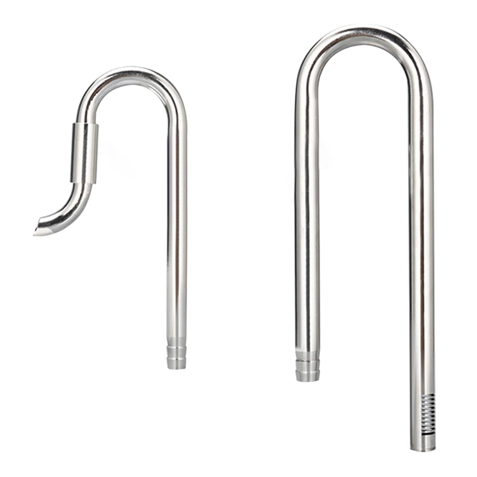 

2pcs Home Fish Tank Aquatic Lily Pipe Set Inflow Outflow Aquarium Filter Tubing Stainless Steel Cleaning Tool Universal Smooth