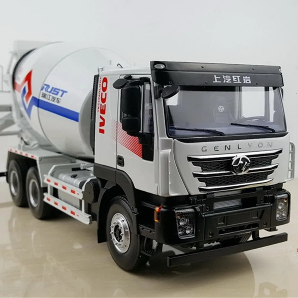Оригинальные оригинальные 1/24 SAIC Hongyan Iveco Genlvon Бетономешалка мешалка грузовик