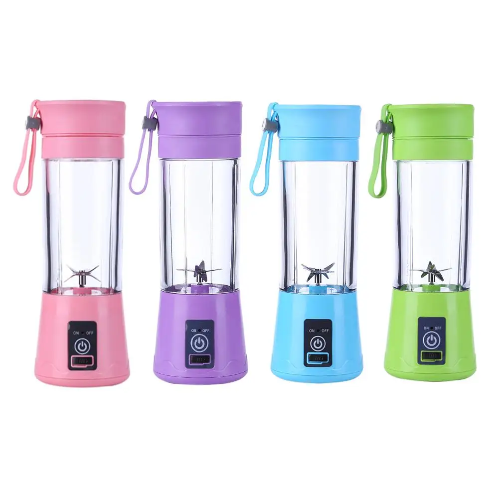 New 380ml 6 Blades Mini Electric Fruit Juicer USB Portable Smoothie Maker Blender Machine Sports Bottle Juicing Cup Kitchen Tool | Дом и сад