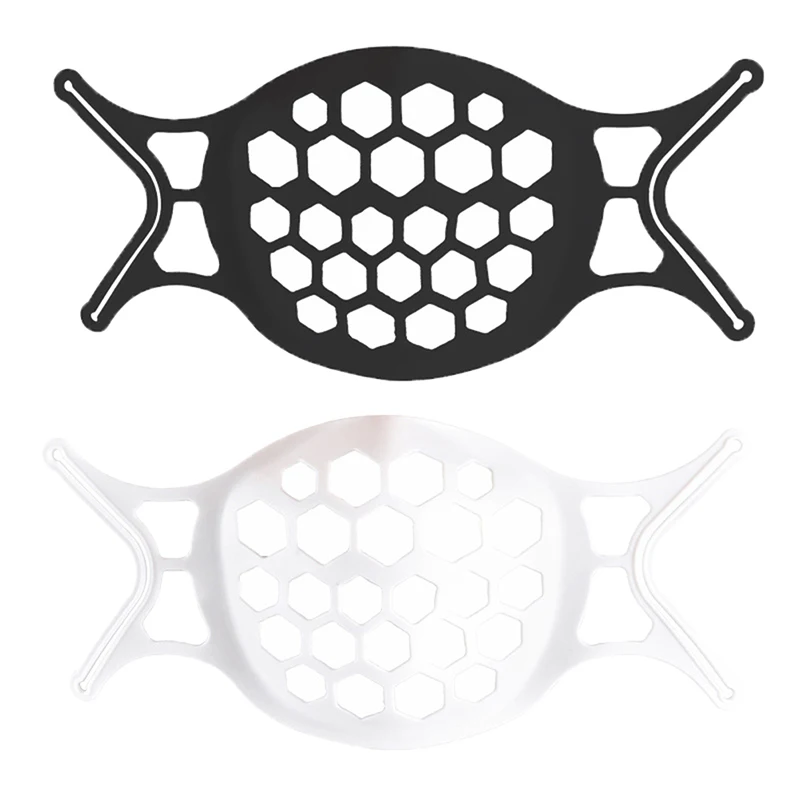

3d Face Mask Bracket Holder Lipstick Protection Adult Men Women Dustproof Mask Respirato Breathable Reusable Mask Bracket 2021