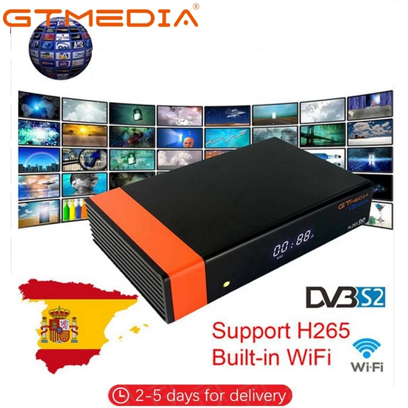 GT MEDIA DVB S2 декодирующий рецептор спутниковый рицевитор Freesat V8 NOVA 1080P Full HD Suporte Youtube PVR
