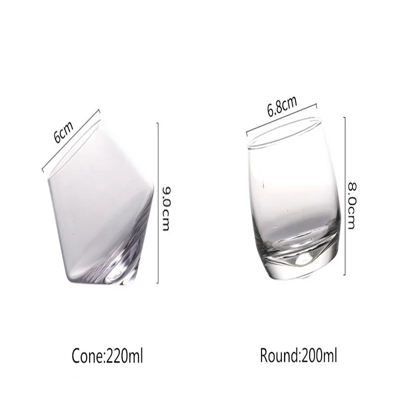 Конусное стекло для вина не содержащее свинца жаростойкое прозрачное чашка