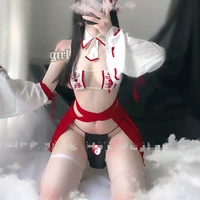 anime maid cosplay costumes japanese kimono dress witch uniform cosplay suit cute girls sexy heart bikini lingerie set