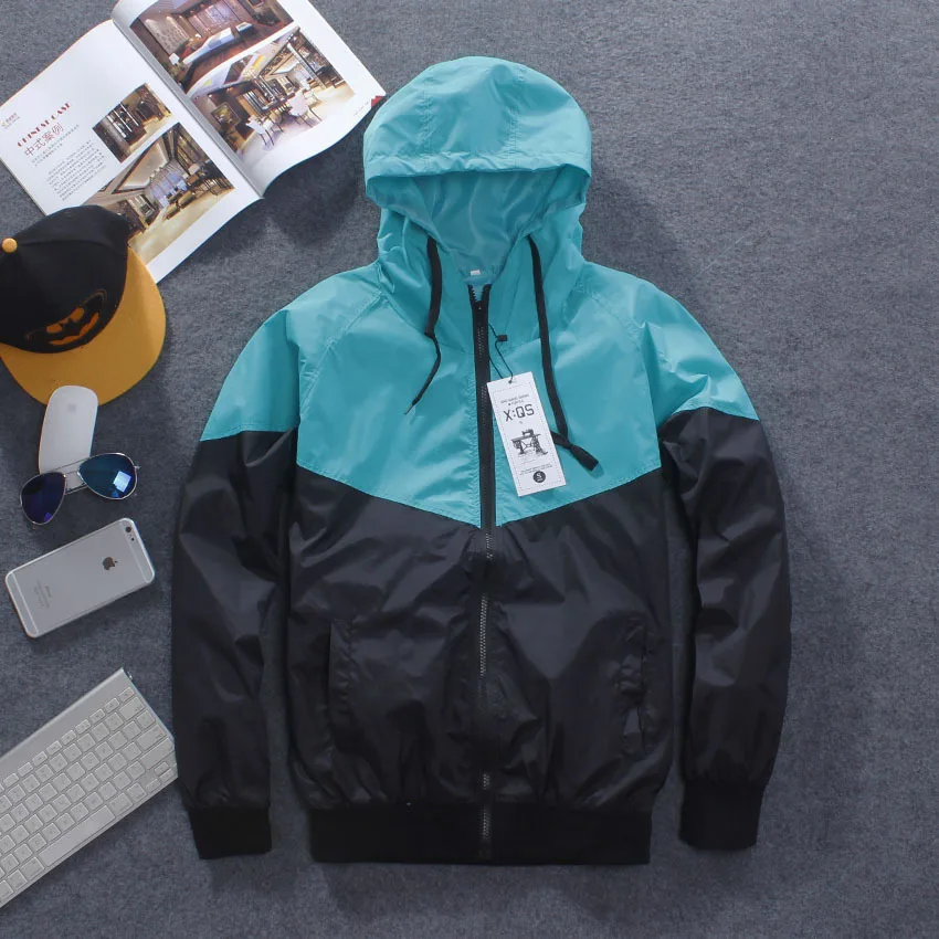 Мужская модная Светоотражающая ветрозащитная куртка на весну и осень Tide Haha