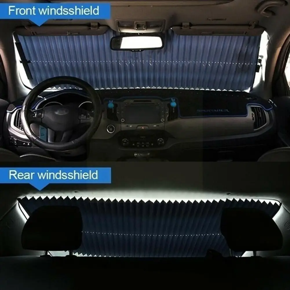 

Retractable car windshield curtain Anti-UV curtain Sun rear 46CM Auto Front sun / windshield Block shade Rear 65CM car Wind Y2G8